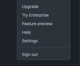 GitHub Settings Navigation
